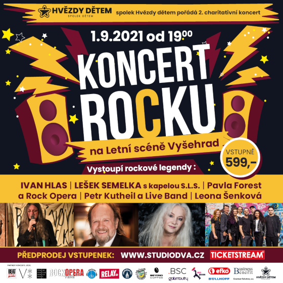 Koncert na Letní scéně Vyšehrad KONCERT ROCKU!